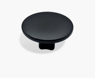 Мебельная ручка кнопка черная матовая Cap DFX-084-04 фото
