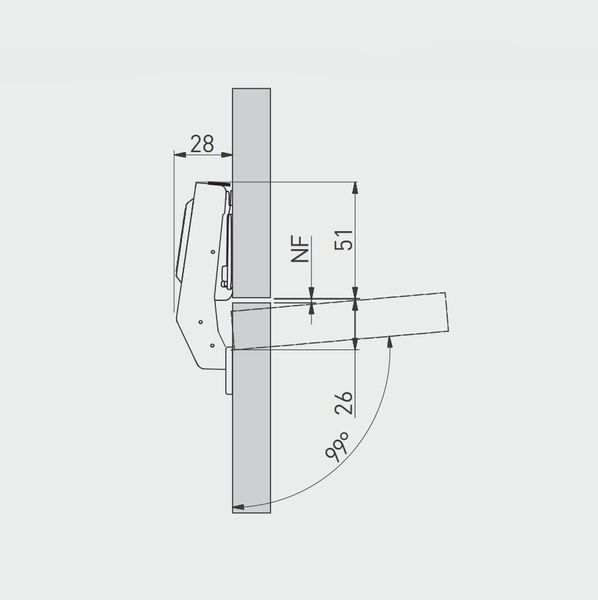 Меблева петля рівнолегла 180&deg; гідравлічна Solid Plus GTV з 3D регулюванням ZM-HCKT90-3DBEO-S фото