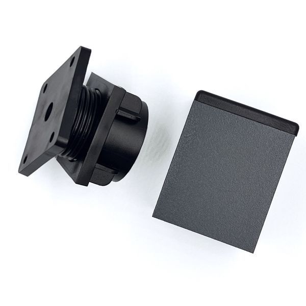 Ножка квадратная регулируемая антрацит 40х40мм h-60мм 5041 фото