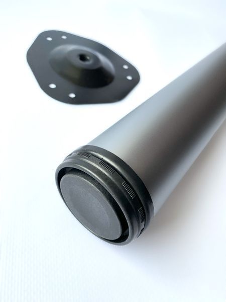 Ножка металлическая d-60mm h - 820mm алюминий (хром матовый) 1732354768 фото