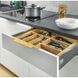 Мебельная ручка торцевая накладная хром 2х224/496мм Lind GTV UA-LIND-224-496-01 фото 3