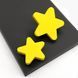 Детская мебельная ручка кнопка Star small желтая одинарная DFX-111-120 фото 3